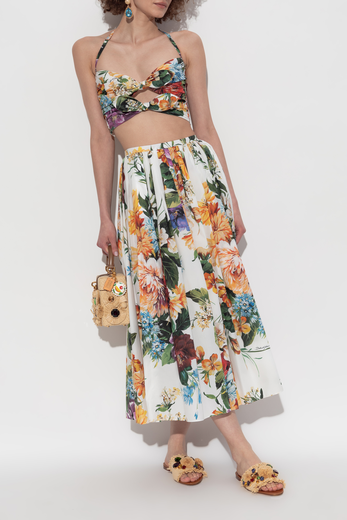 Multicolour Floral motif skirt Dolce & Gabbana - Vitkac AS